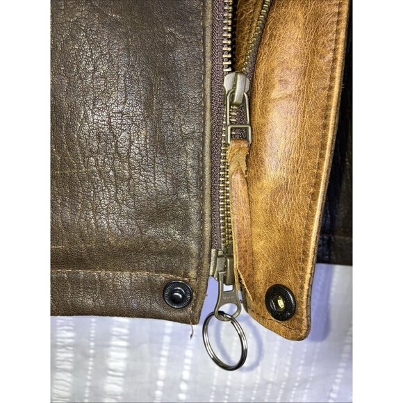 40 Overland Distressed Cafe Racer Biker Moto Brown - Picture 3 of 10